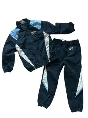 H&M X Rebook Black Nylon Windbreaker and Embroidered-detail nylon joggers